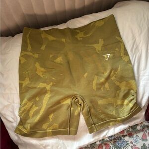 Gymshark Olive Camo Athletic Shorts
